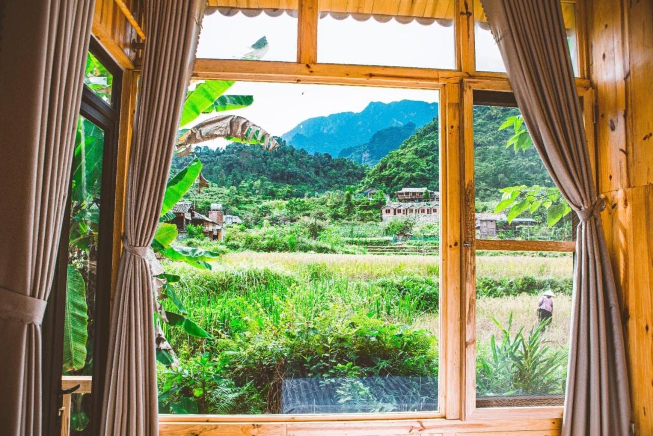 Làng Cac Chien'S Lodge Du Gia المظهر الخارجي الصورة
