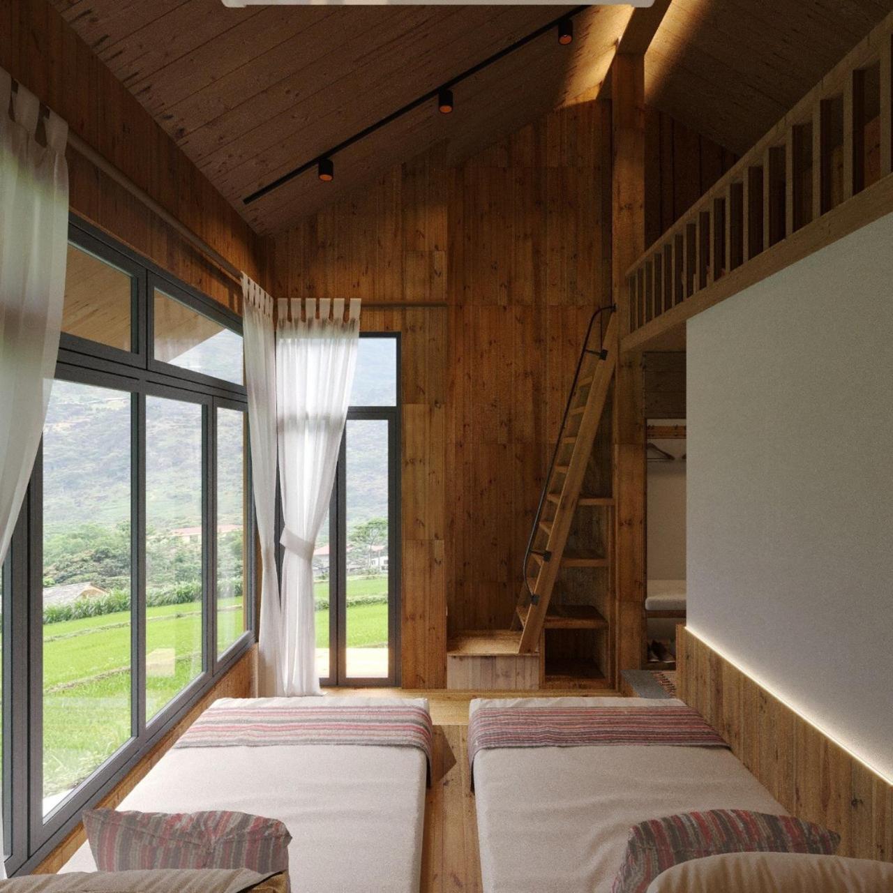 Làng Cac Chien'S Lodge Du Gia المظهر الخارجي الصورة