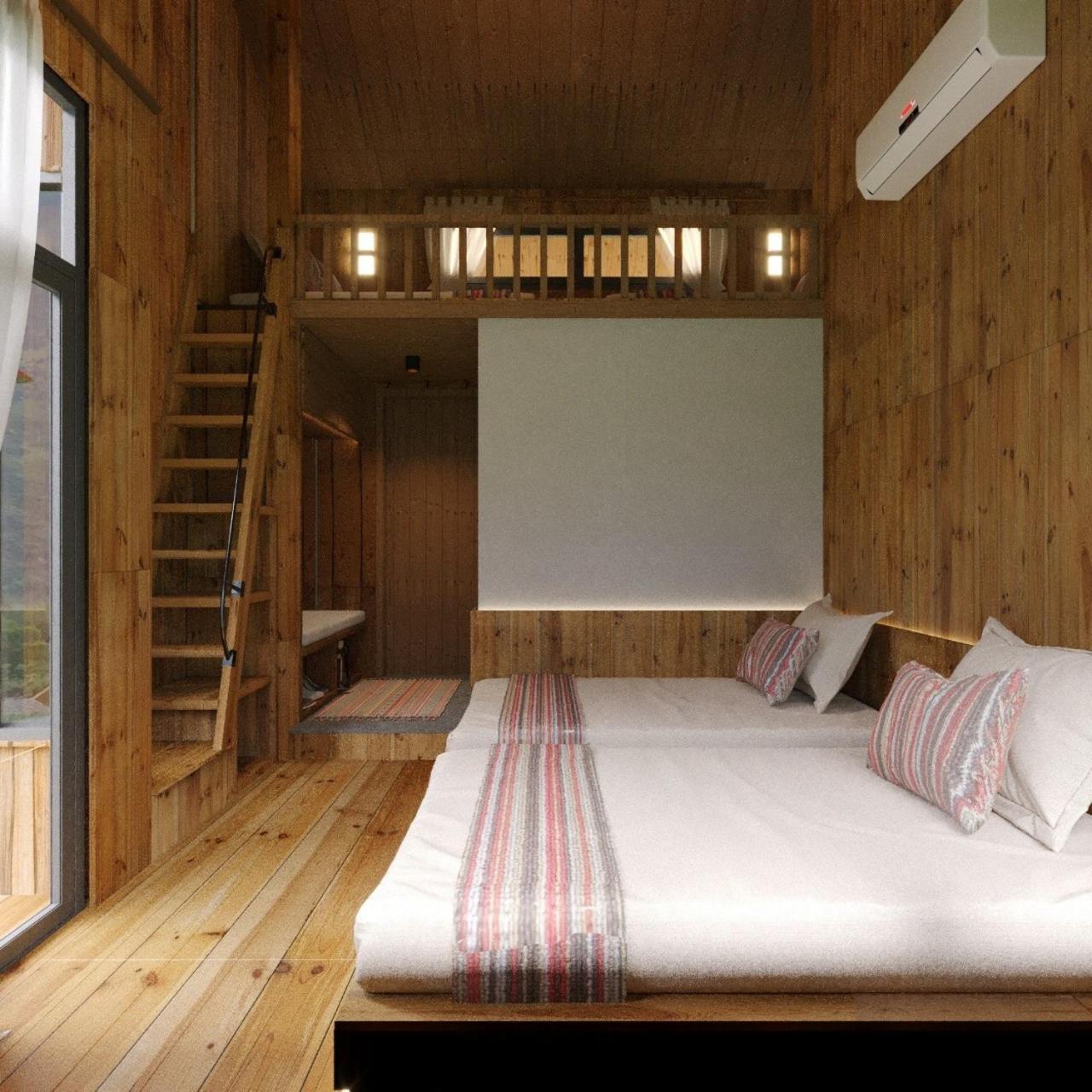 Làng Cac Chien'S Lodge Du Gia المظهر الخارجي الصورة