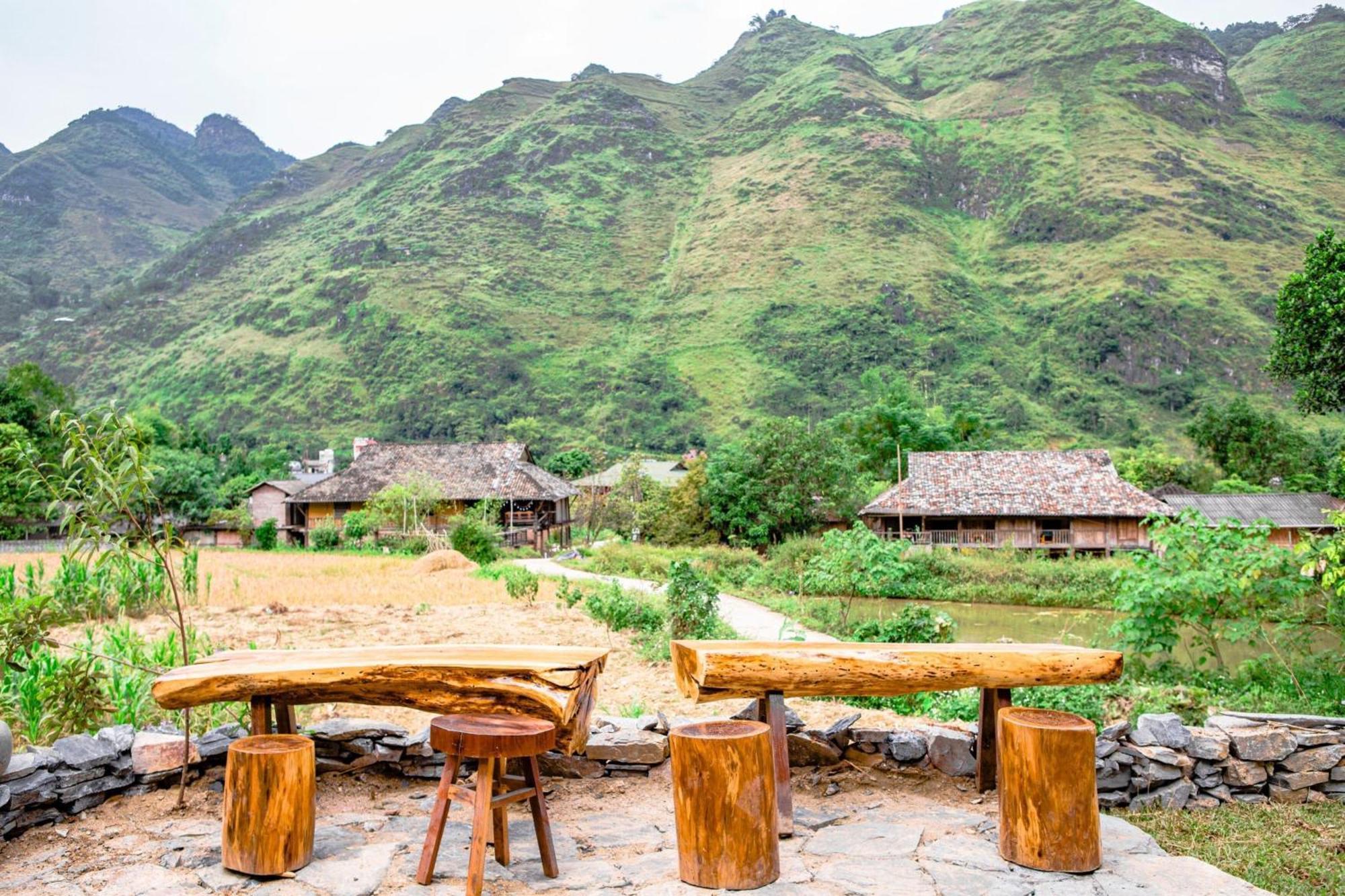 Làng Cac Chien'S Lodge Du Gia المظهر الخارجي الصورة